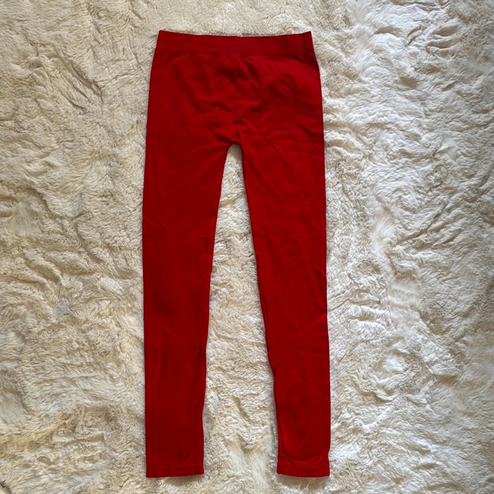 Red Seamless Leggings